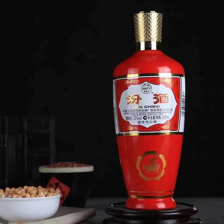 杏花村清香型红玻瓶汾酒500ml