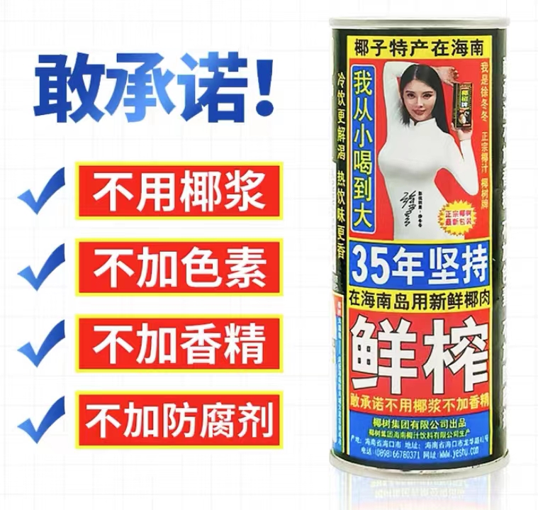 椰树牌椰汁245ml*10罐